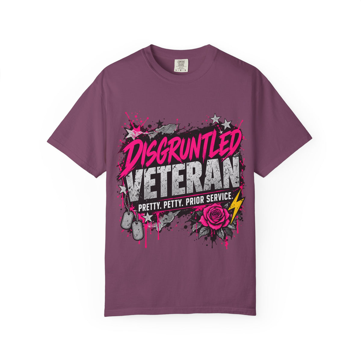 Pretty. Petty. Prior Service. | Disgruntled Veteran Tee