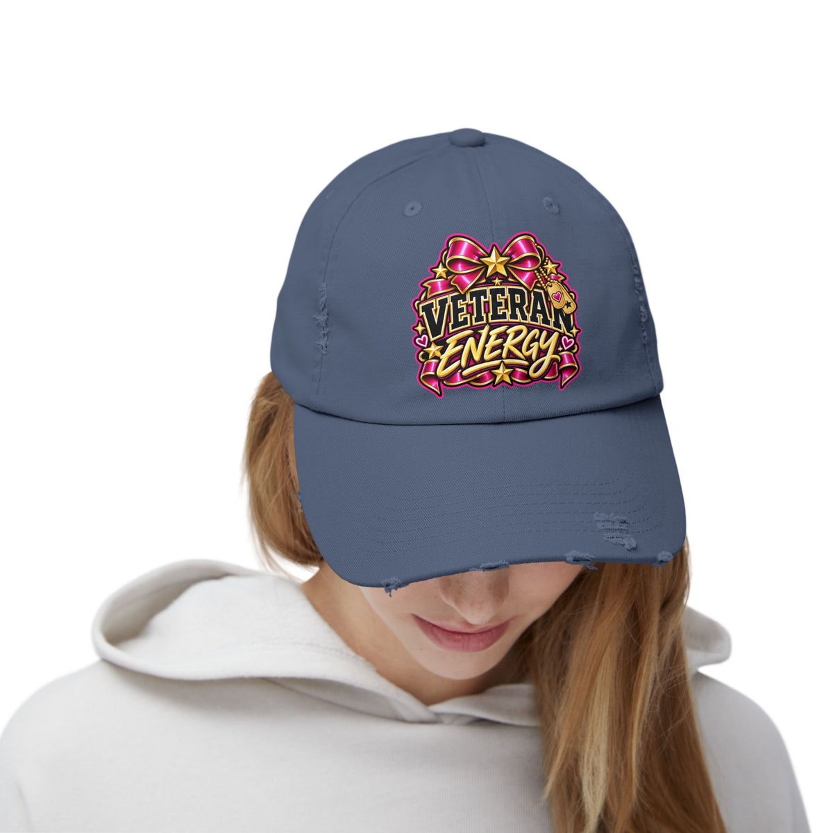 Veteran Energy | Floral Distressed Cap