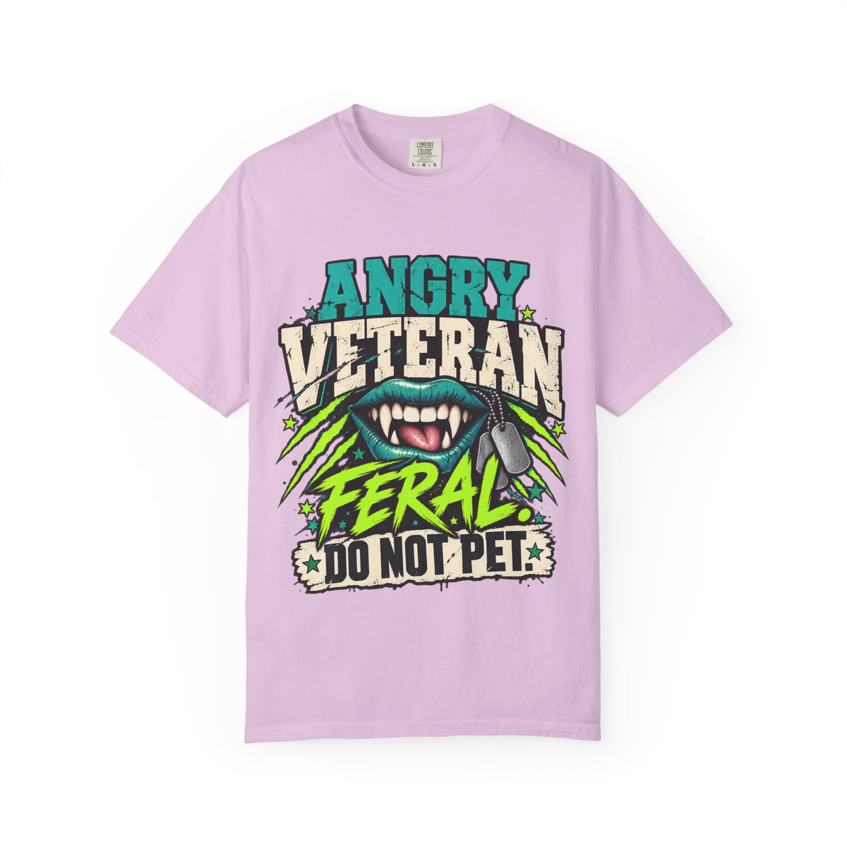 Feral. Do Not Pet. | Disgruntled Veteran Tee