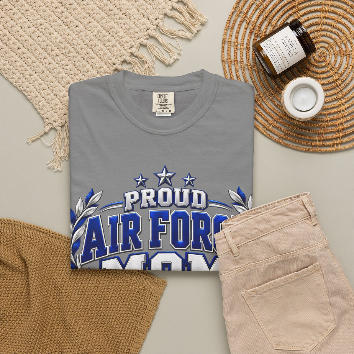 Proud Air Force Mom | Graduation Crew Tee
