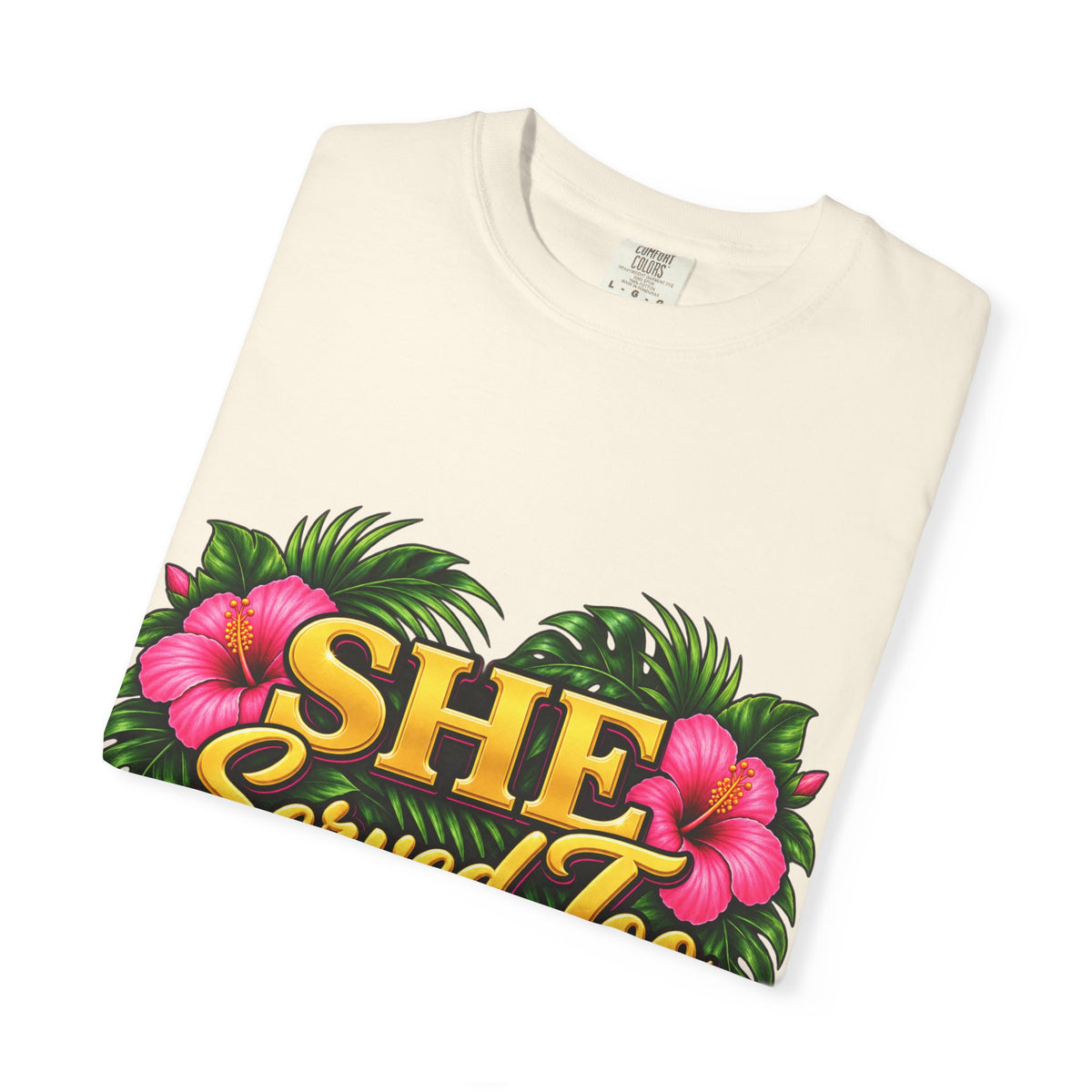 She Served Too | Pink Hibiscus Women Veteran Tee