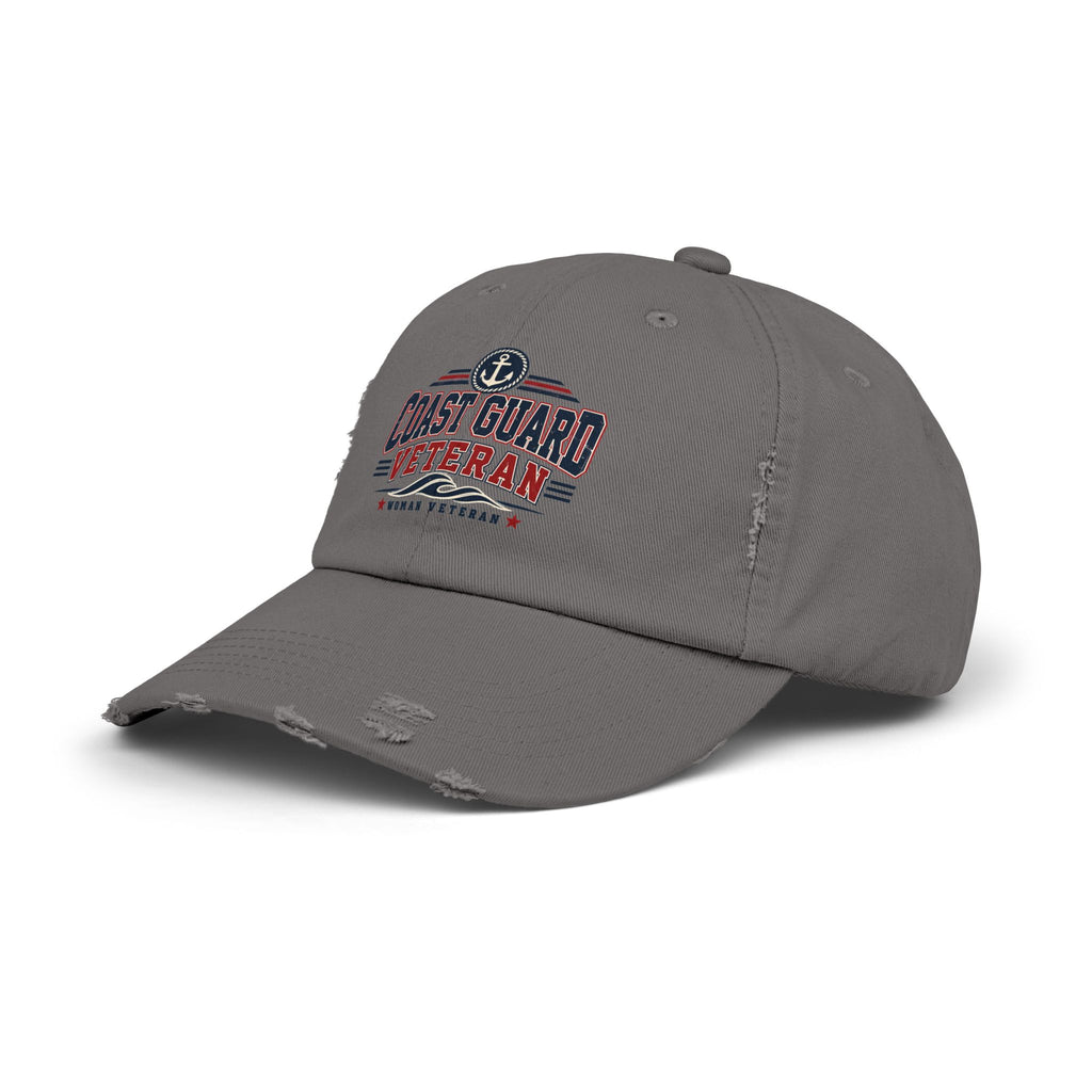 Coast Guard Veteran | Distressed Women Veteran Cap