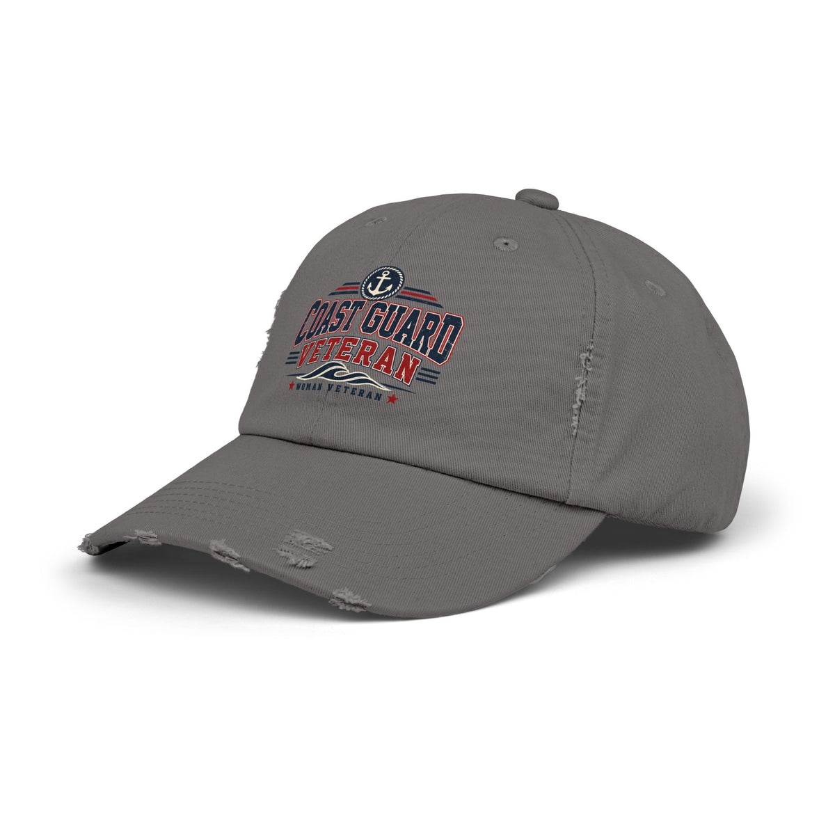 Coast Guard Veteran | Distressed Women Veteran Cap