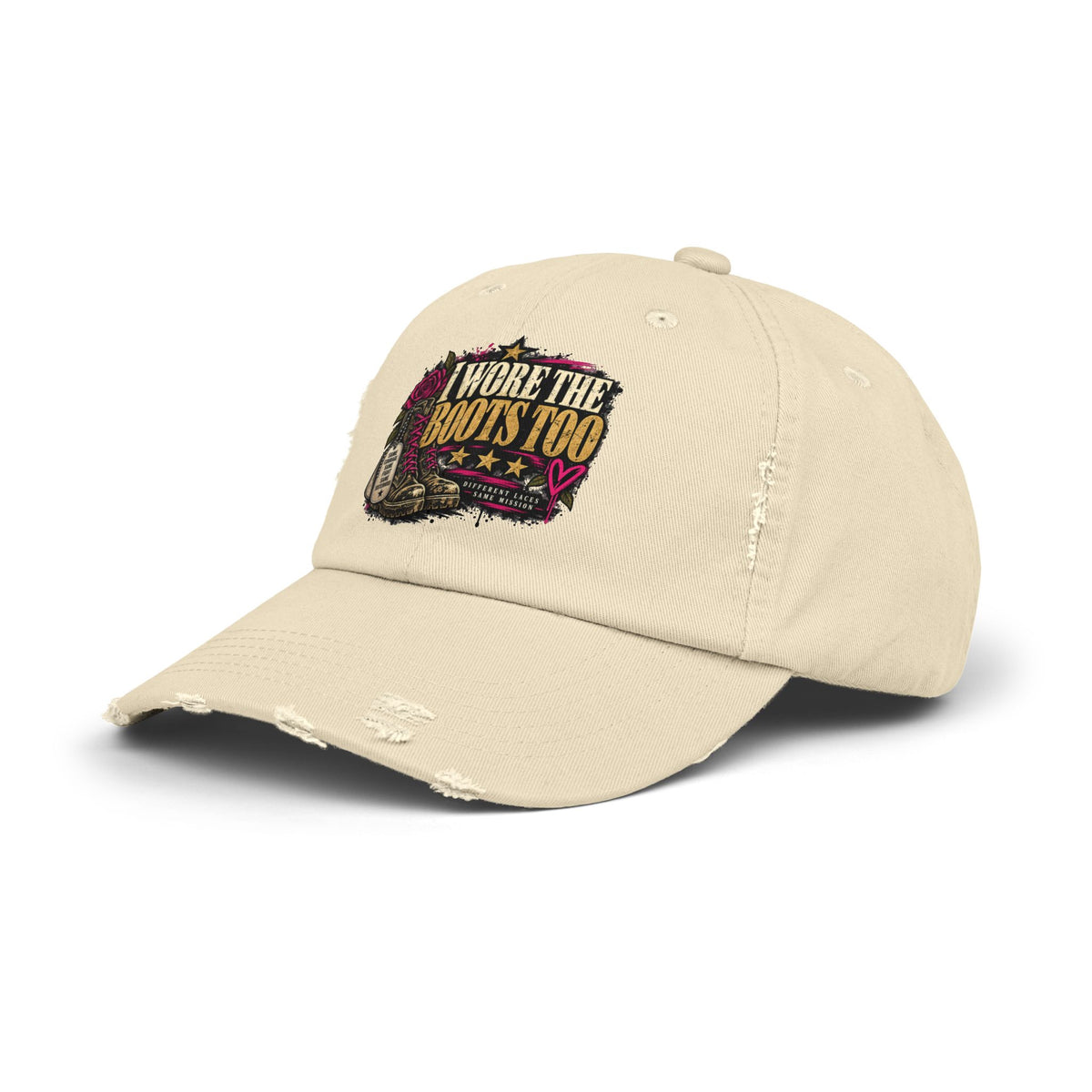 I Wore the Boots Too | Distressed Rebellion Veteran Cap