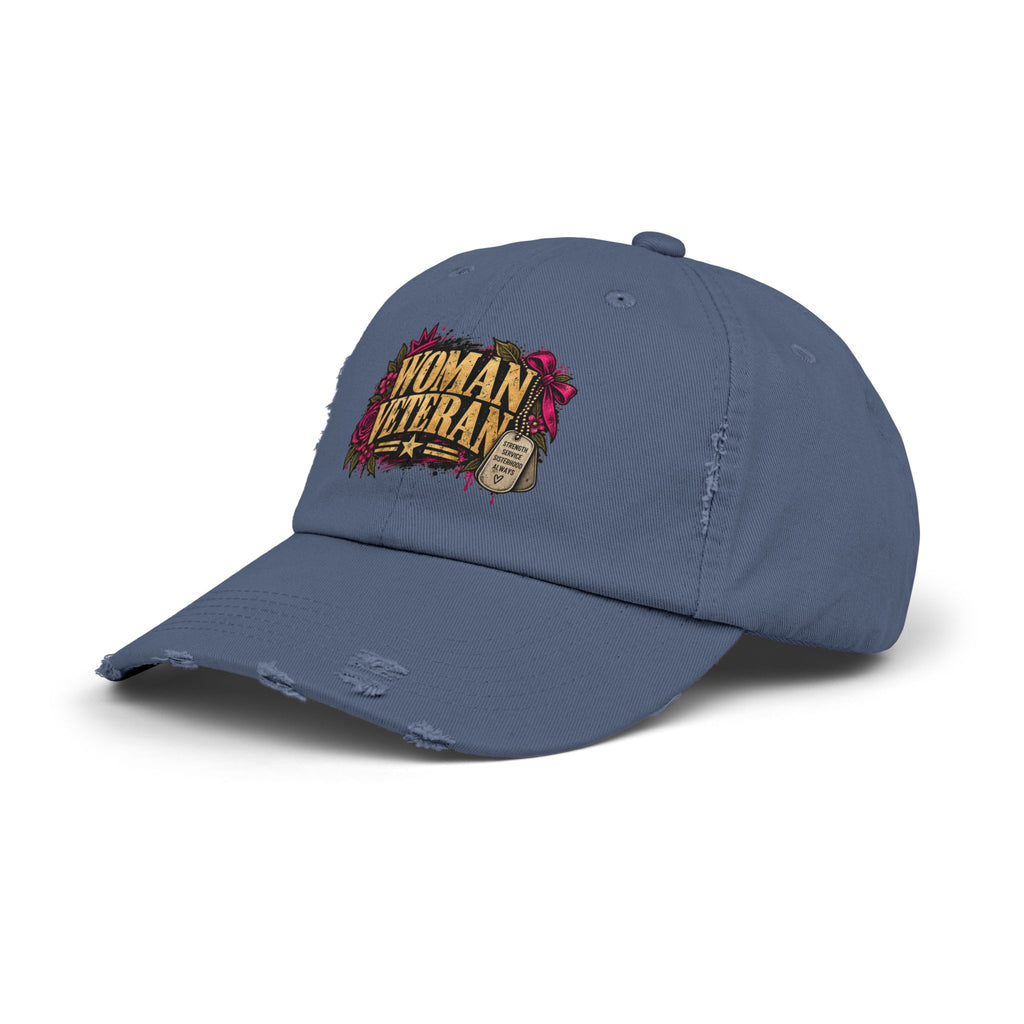 Woman Veteran | Distressed Rebellion Cap