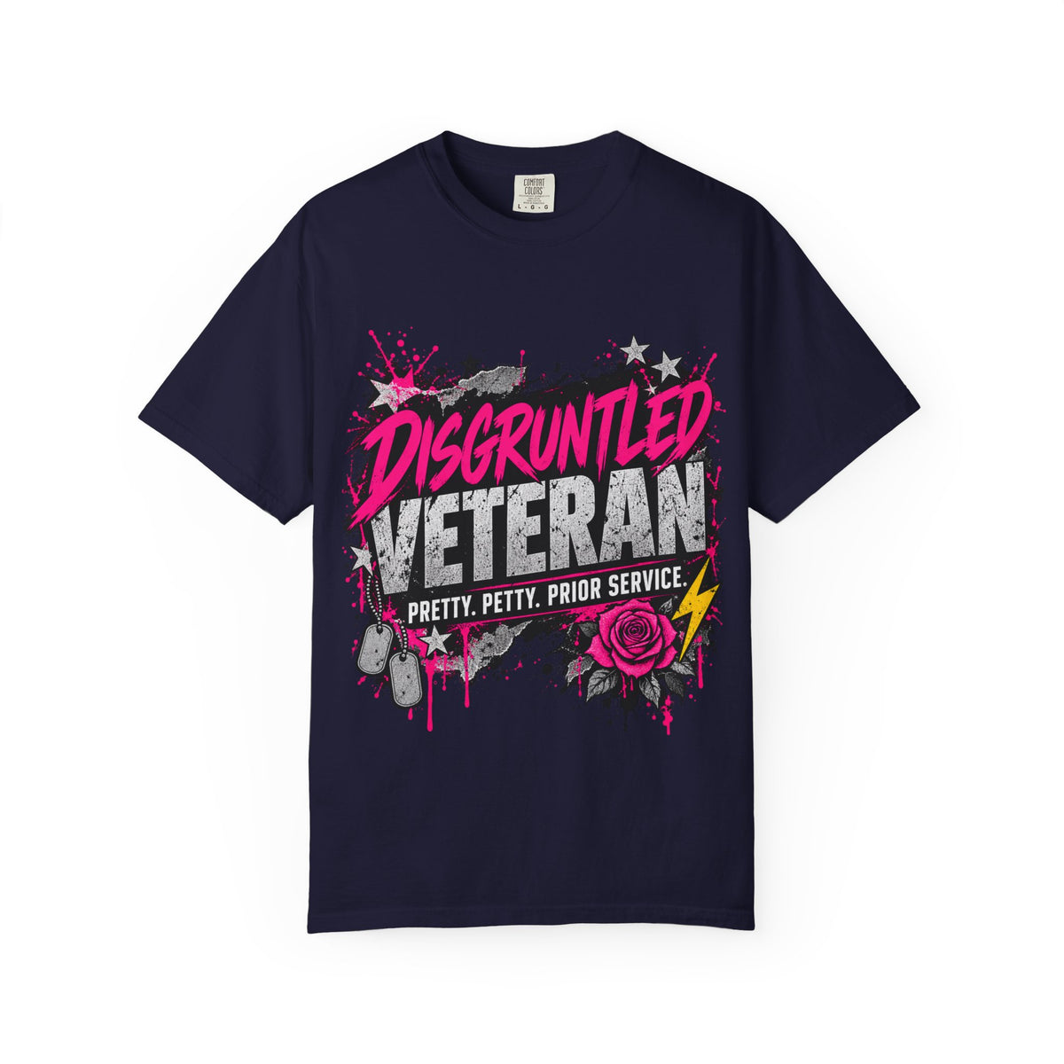 Pretty. Petty. Prior Service. | Disgruntled Veteran Tee