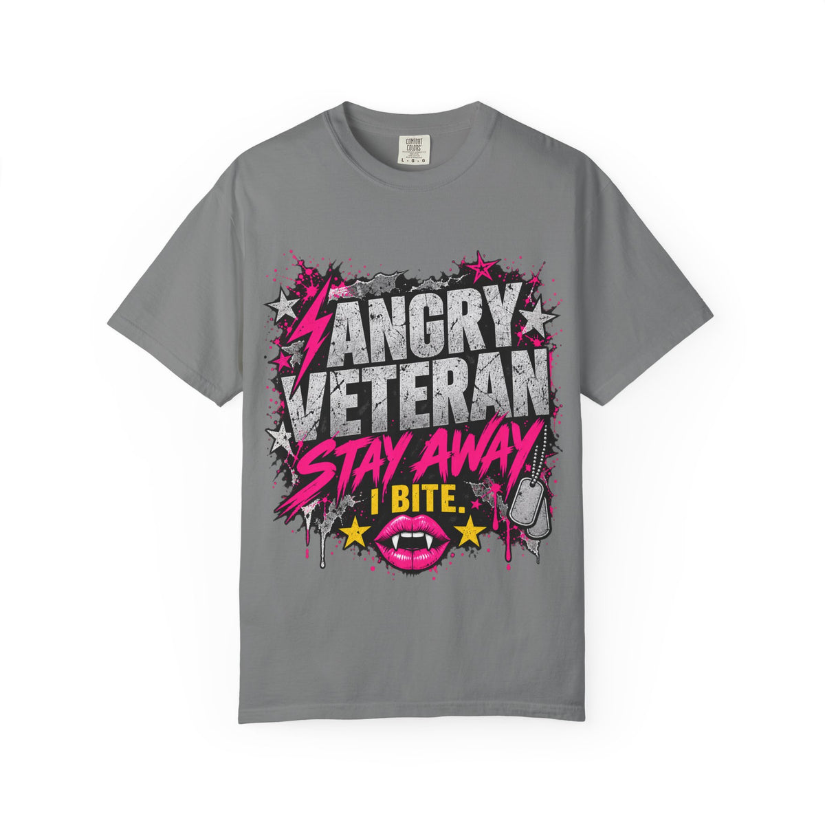 Stay Away. I Bite. | Angry Veteran Tee