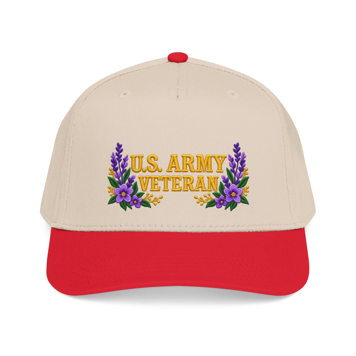 U.S. Army Veteran | Purple Wildflower Mid-Profile Cap