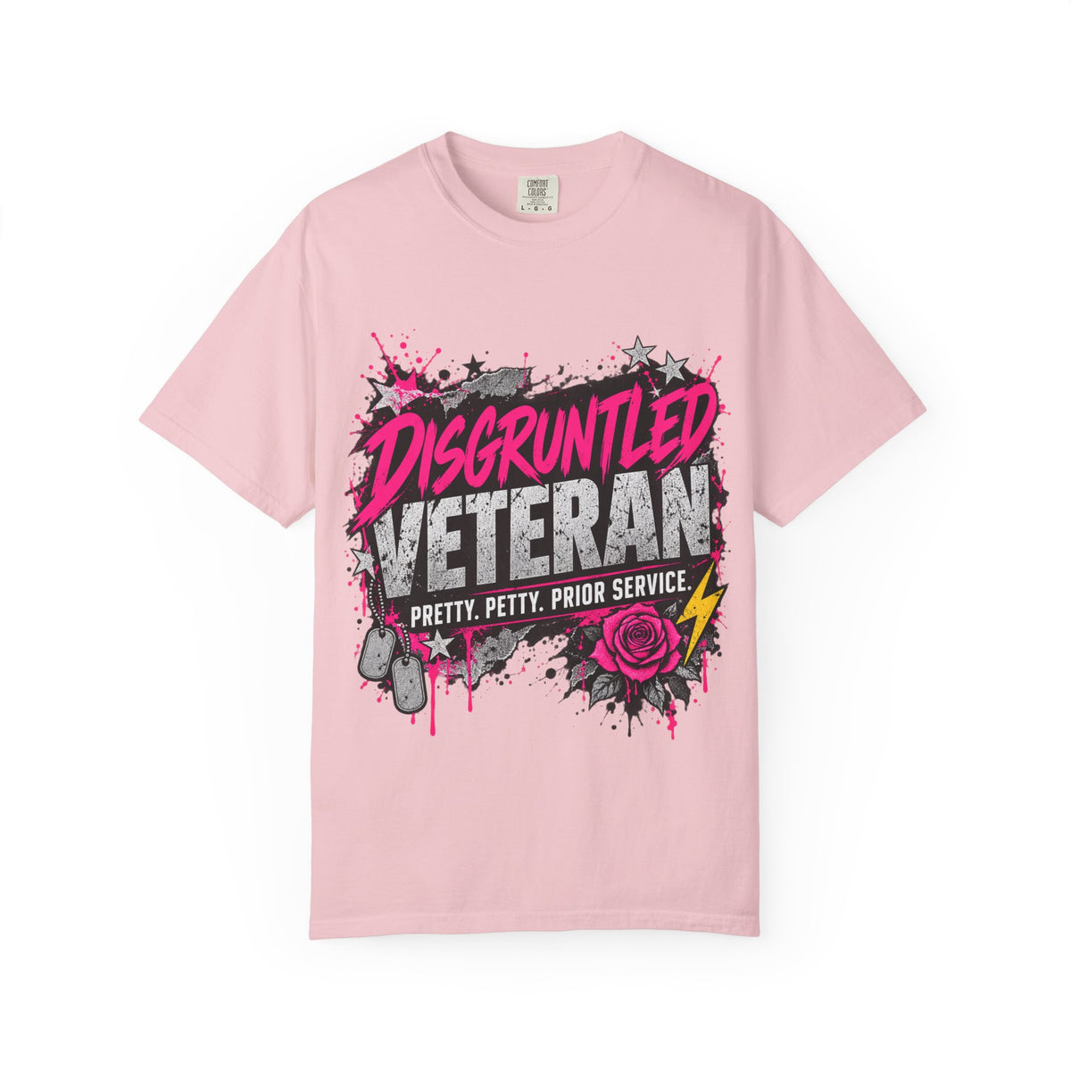 Pretty. Petty. Prior Service. | Disgruntled Veteran Tee