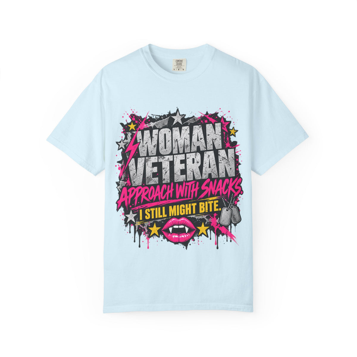 Approach With Snacks. I Still Might Bite. | Disgruntled Veteran Tee