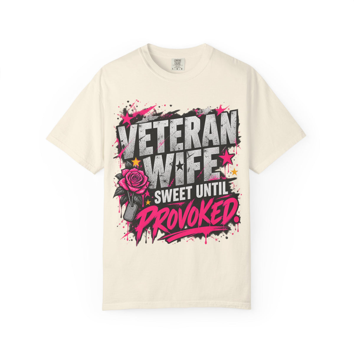 Sweet Until Provoked | Veteran Wife Tee