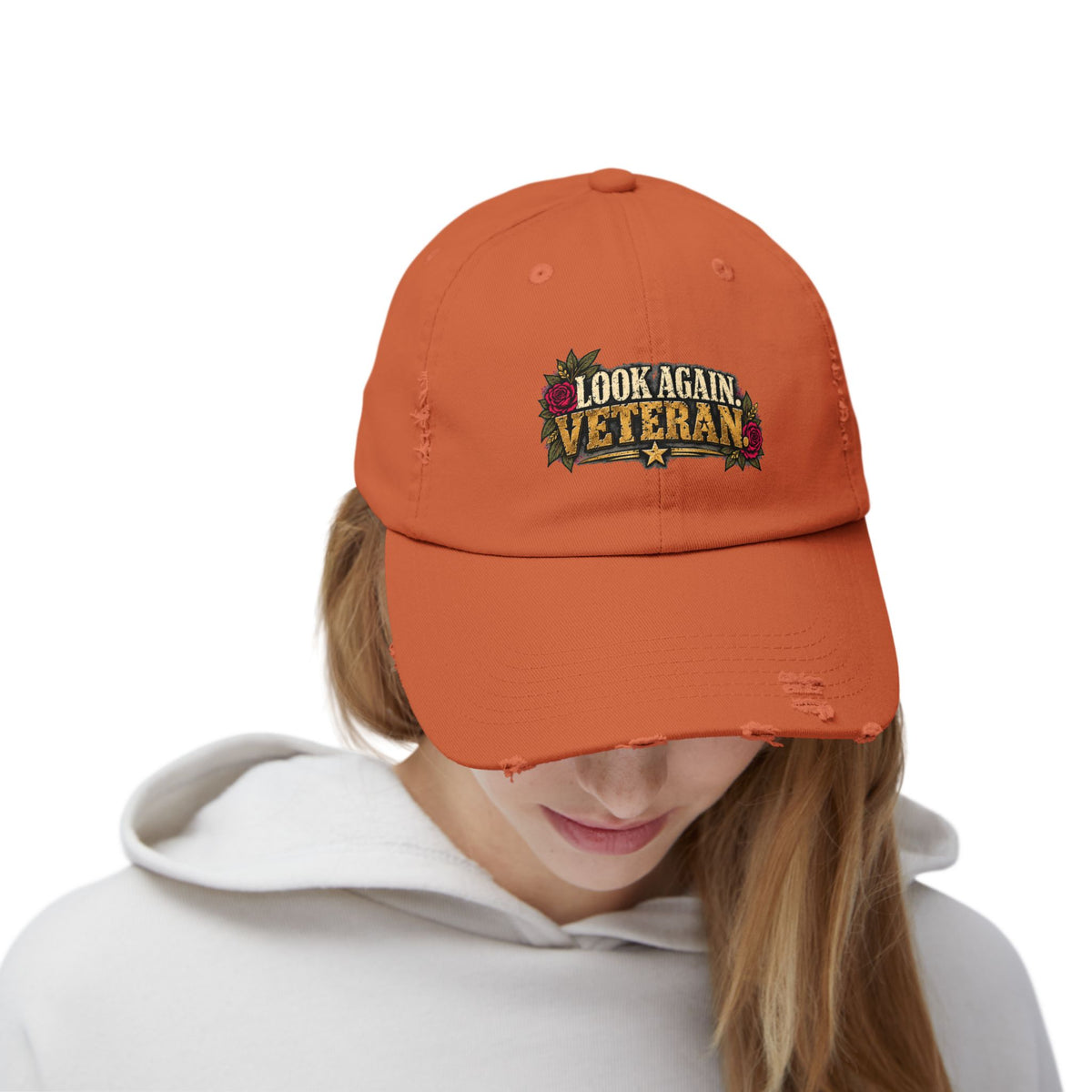 Look Again, Veteran | Distressed Veteran Cap