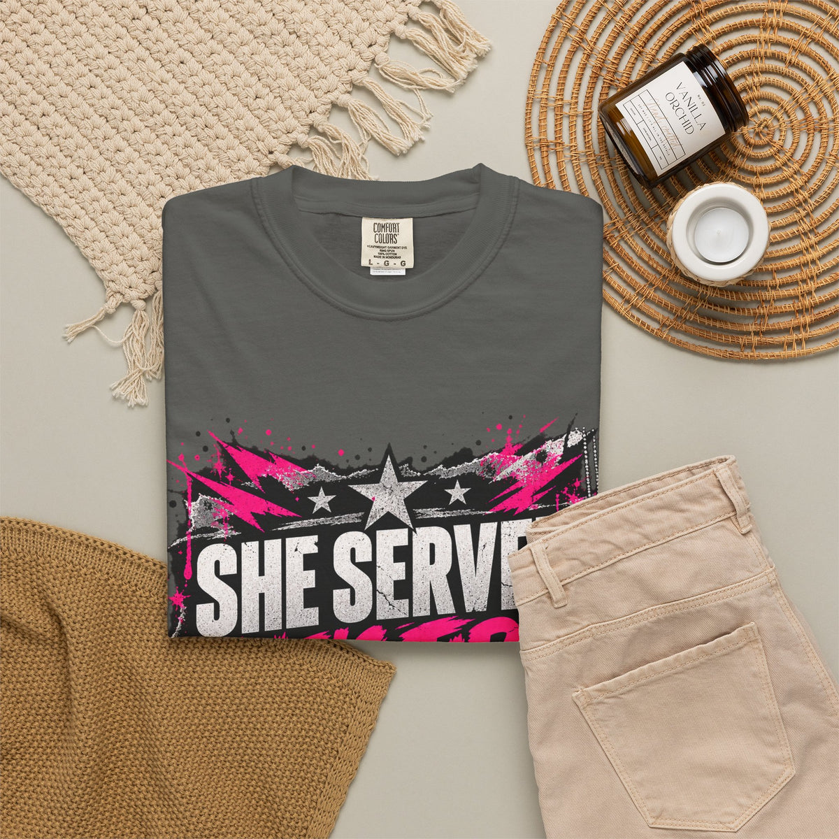 She Served. She's Tired. | Women Veteran Tee