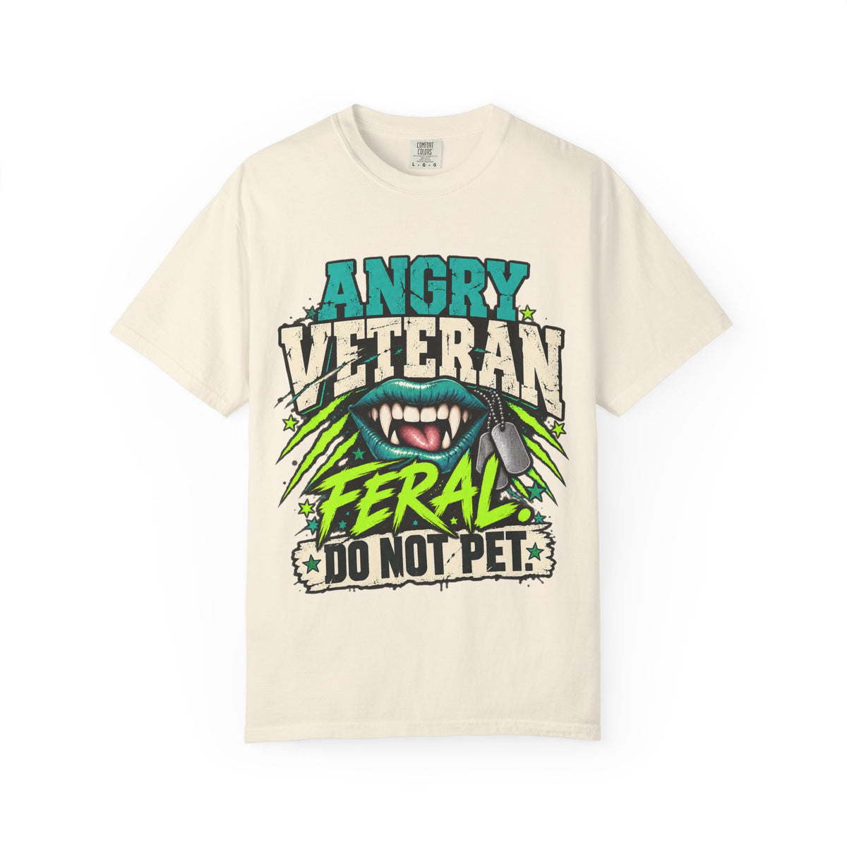 Feral. Do Not Pet. | Disgruntled Veteran Tee