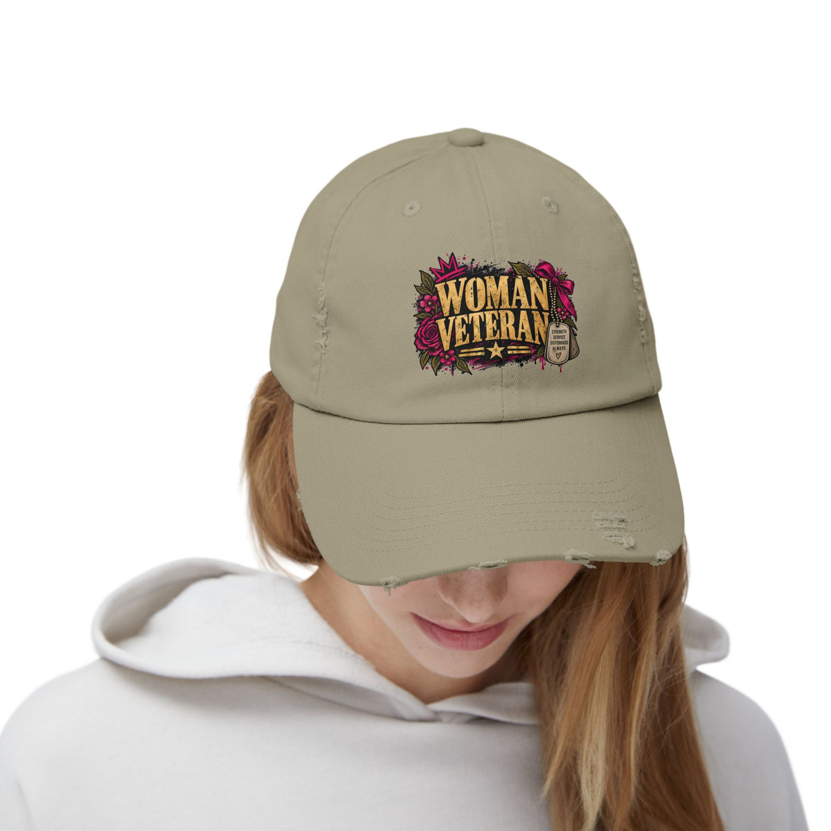 Woman Veteran | Distressed Rebellion Cap
