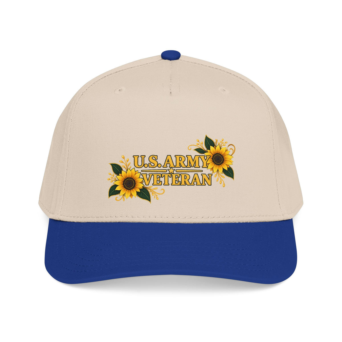 U.S. Army Veteran | Sunflower Mid-Profile Cap