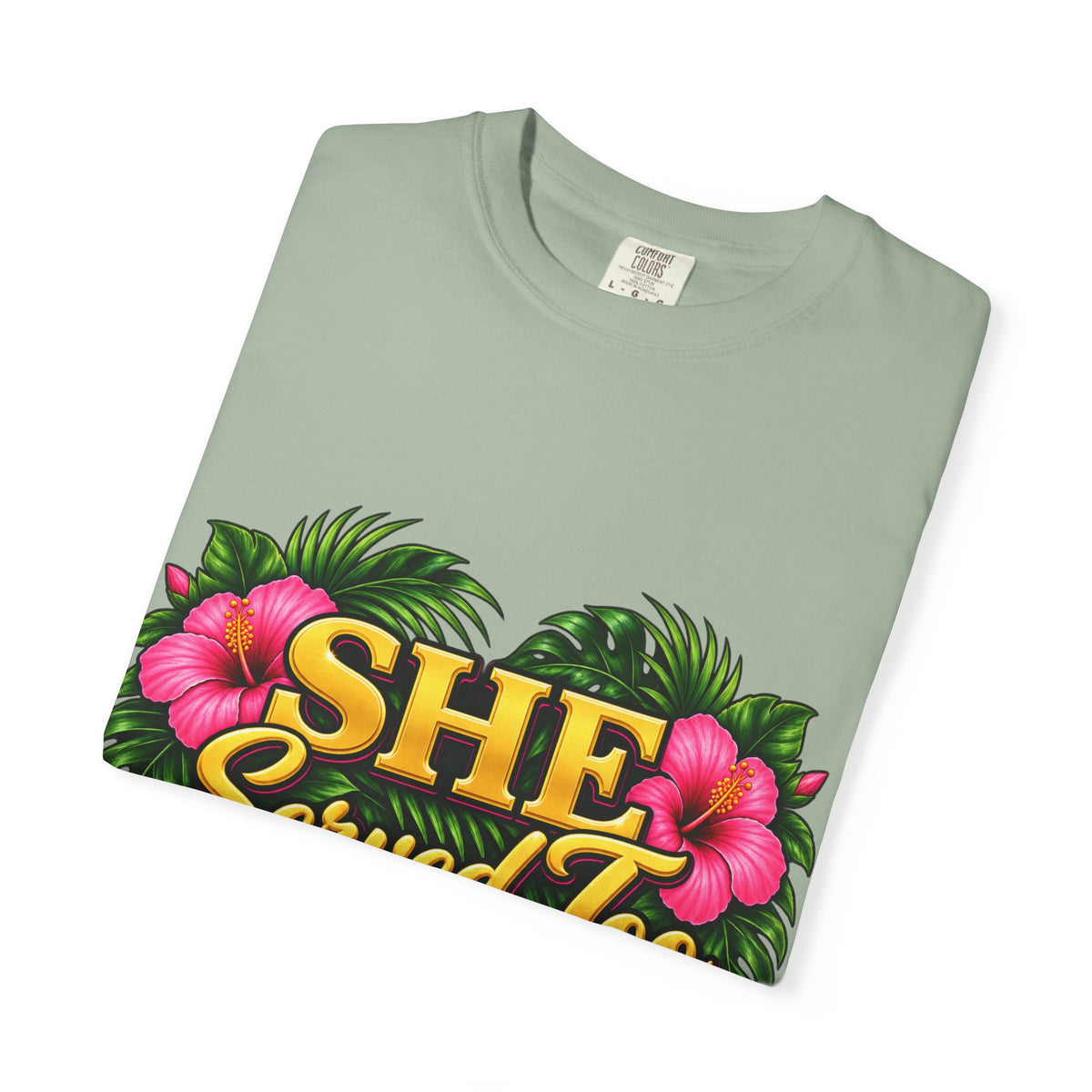 She Served Too | Pink Hibiscus Women Veteran Tee