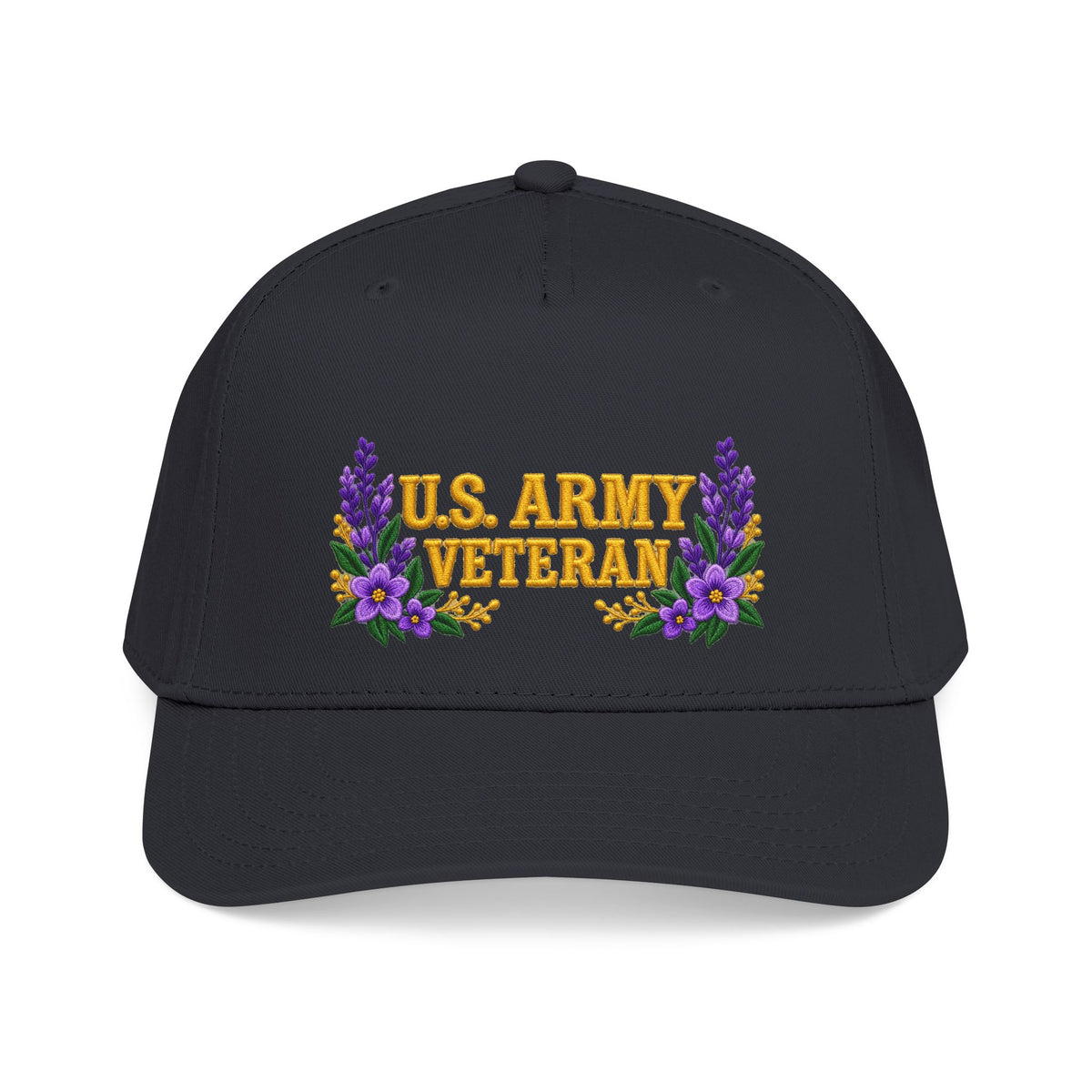 U.S. Army Veteran | Purple Wildflower Mid-Profile Cap