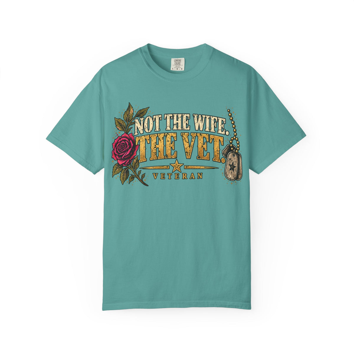 Not the Wife, the Vet | Distressed Rebellion Veteran Tee
