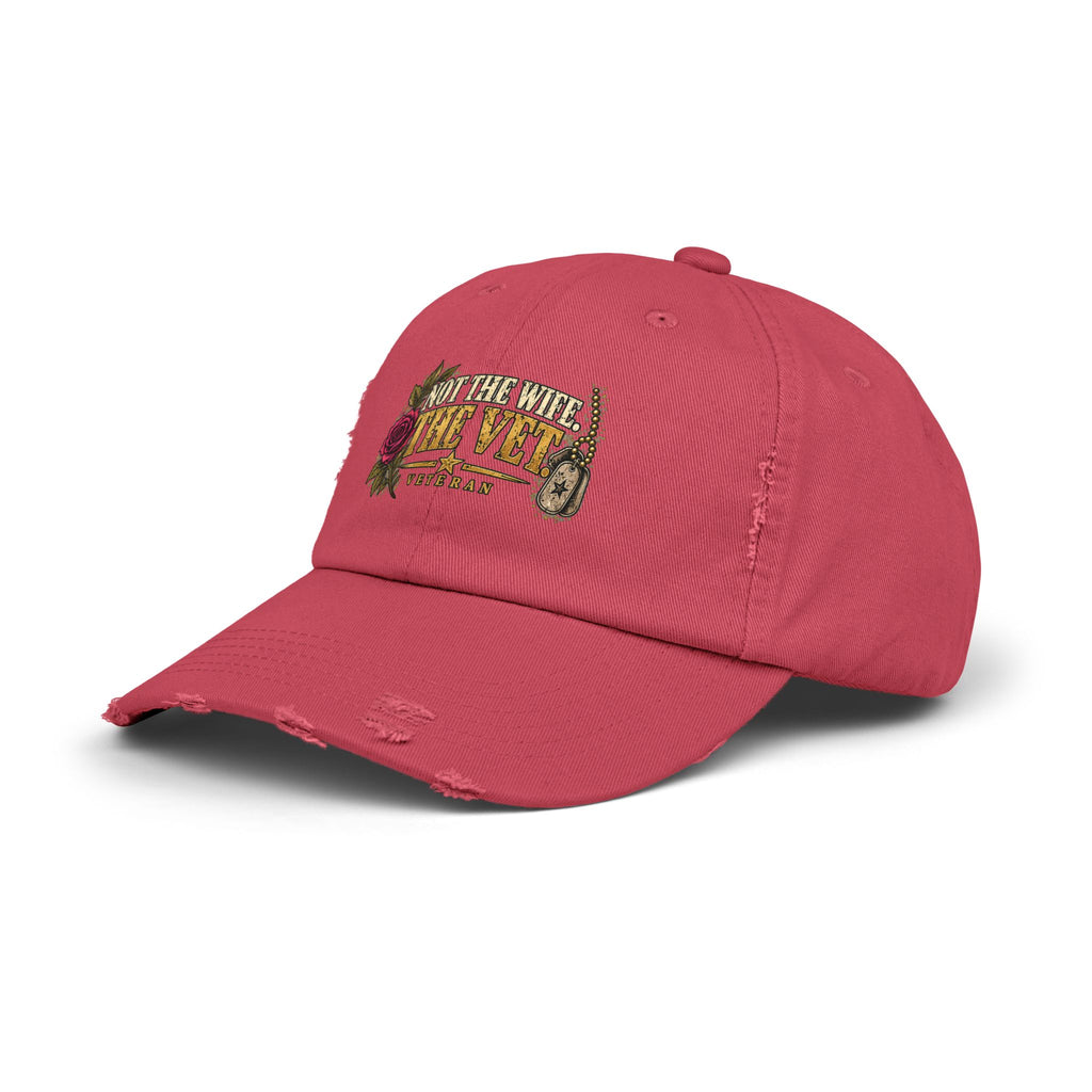 Not the Wife, the Vet | Distressed Veteran Cap