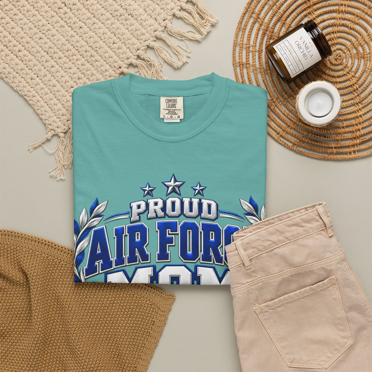 Proud Air Force Mom | Graduation Crew Tee