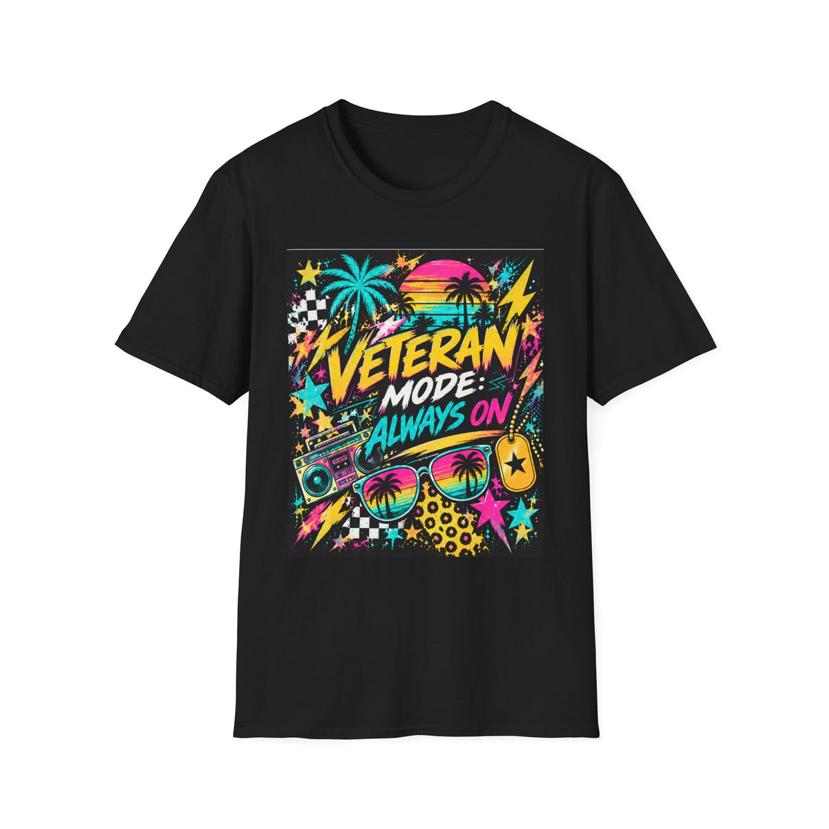 Veteran Mode: Always On | Retro 80s Graphic Tee