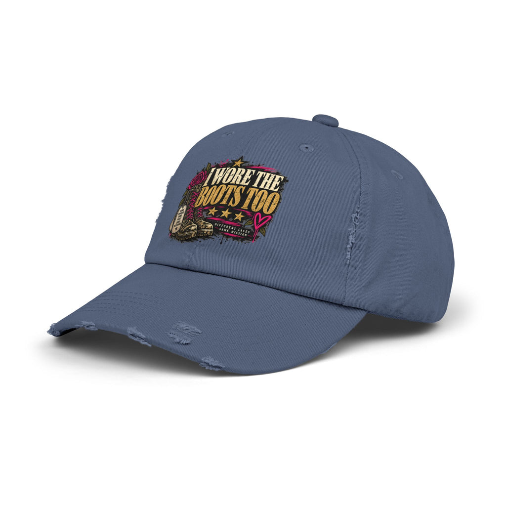 I Wore the Boots Too | Distressed Rebellion Veteran Cap