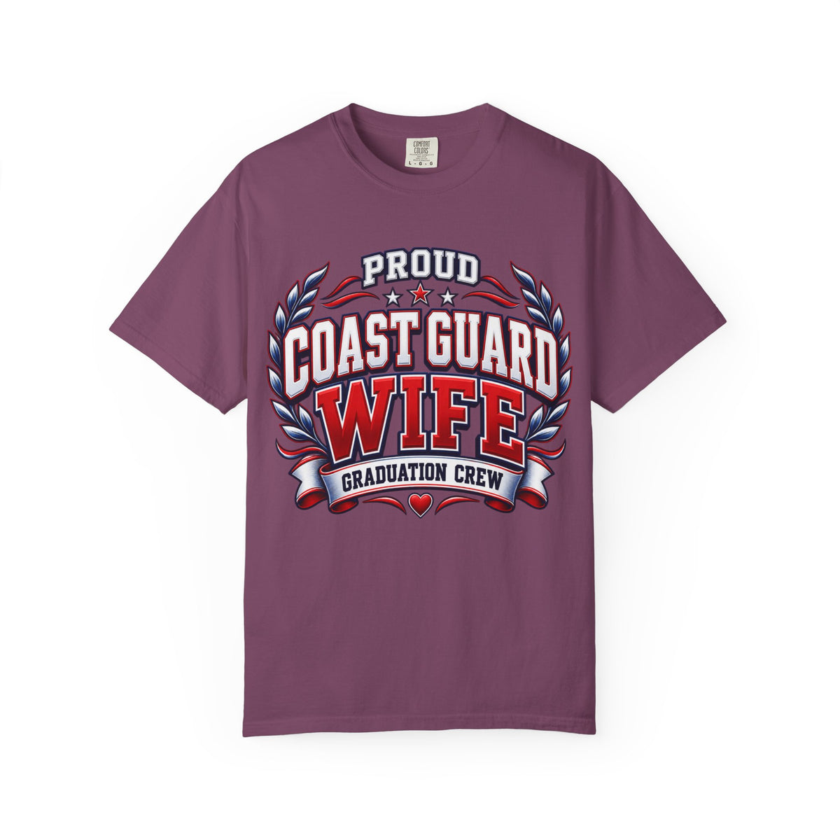 Proud Coast Guard Wife | Graduation Crew Tee