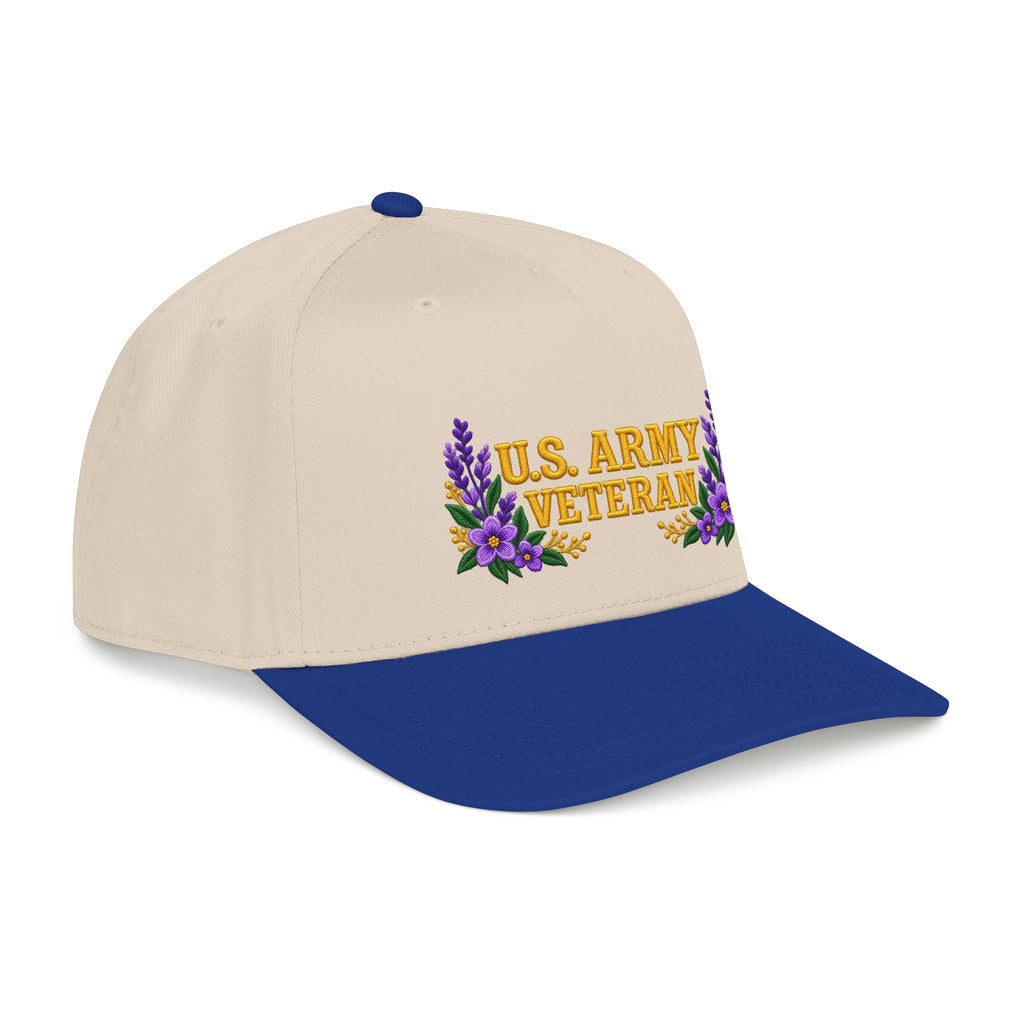 U.S. Army Veteran | Purple Wildflower Mid-Profile Cap