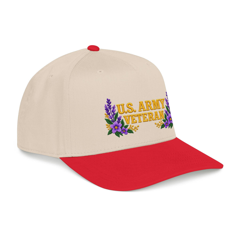 U.S. Army Veteran | Purple Wildflower Mid-Profile Cap