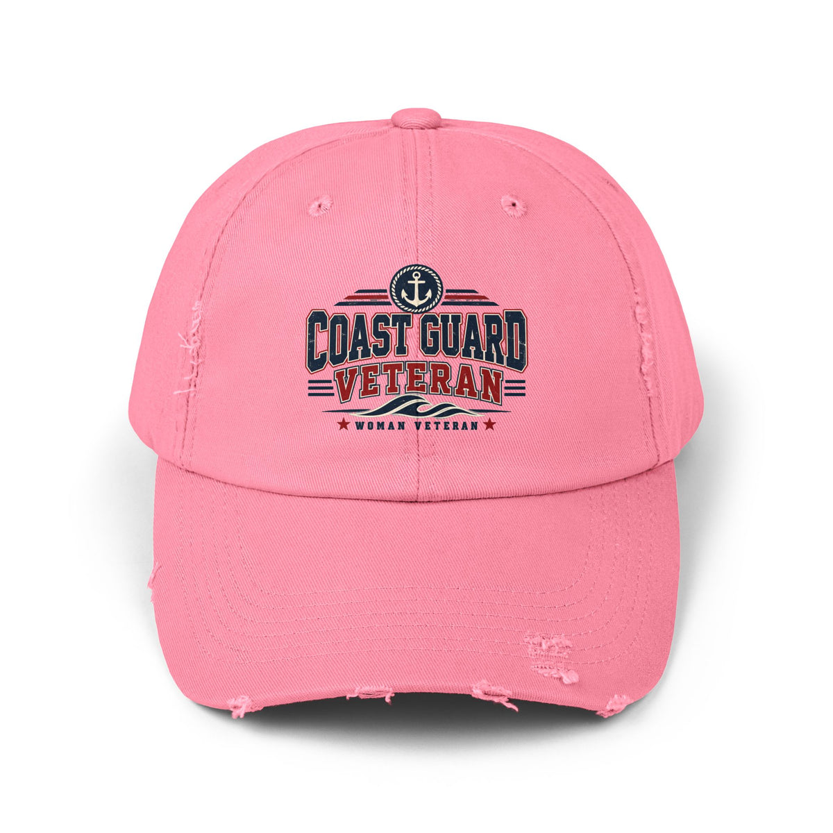 Coast Guard Veteran | Distressed Women Veteran Cap