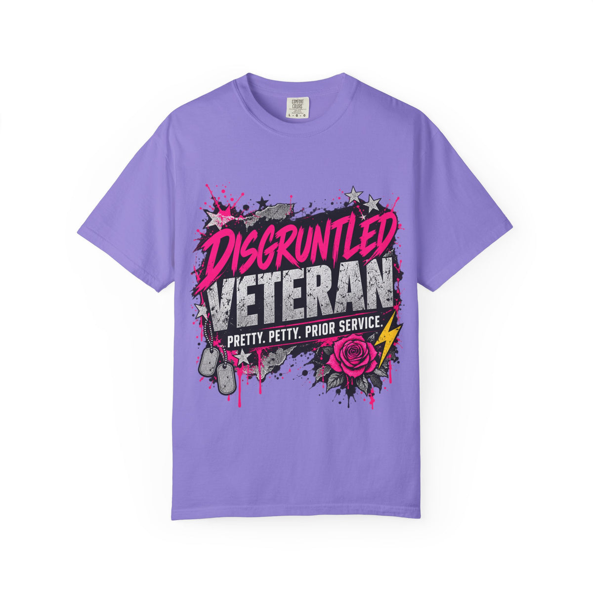 Pretty. Petty. Prior Service. | Disgruntled Veteran Tee
