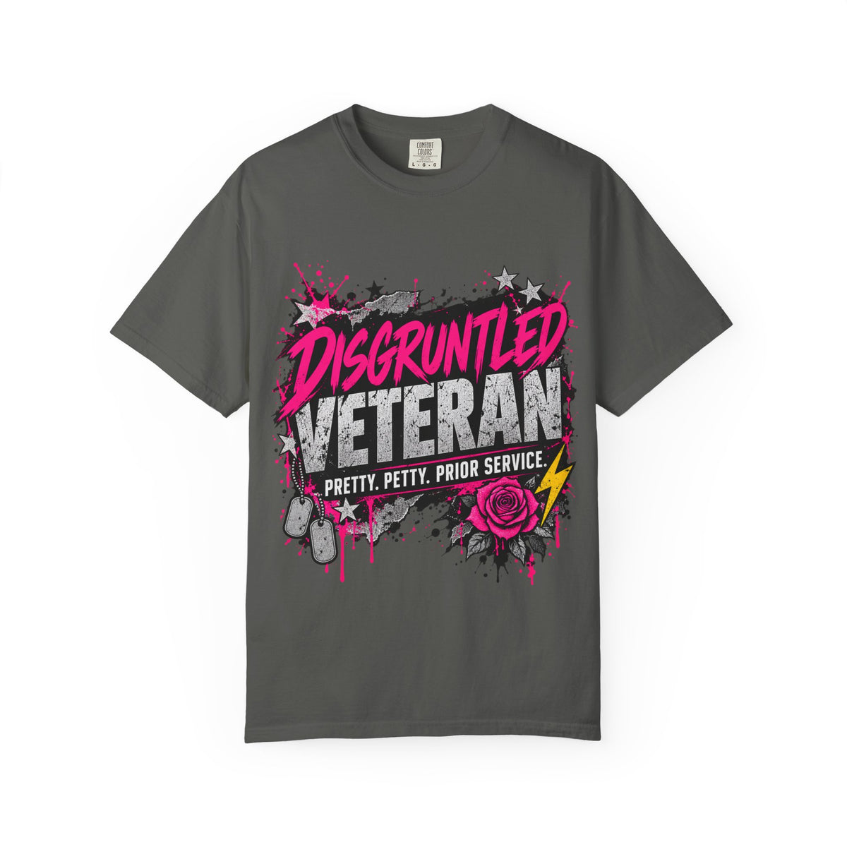 Pretty. Petty. Prior Service. | Disgruntled Veteran Tee
