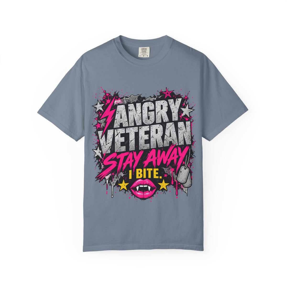 Stay Away. I Bite. | Angry Veteran Tee