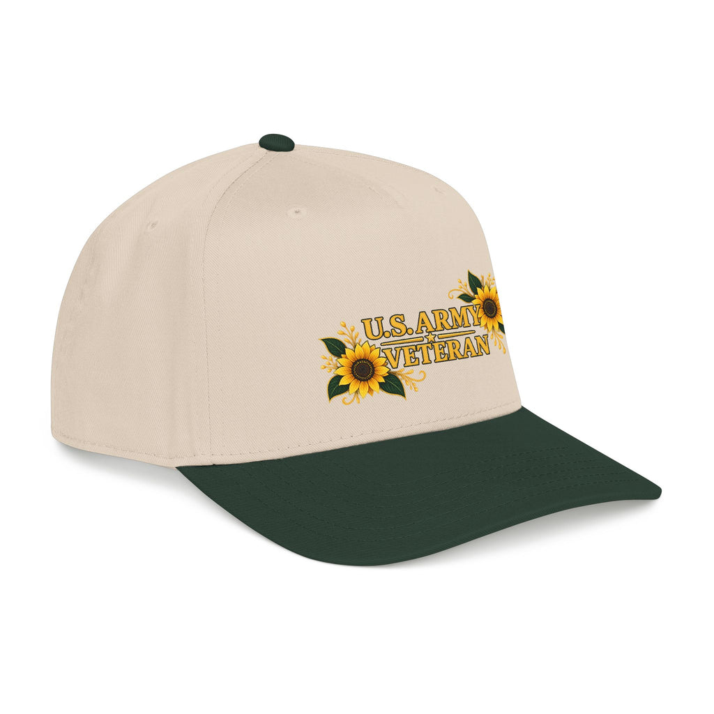 U.S. Army Veteran | Sunflower Mid-Profile Cap