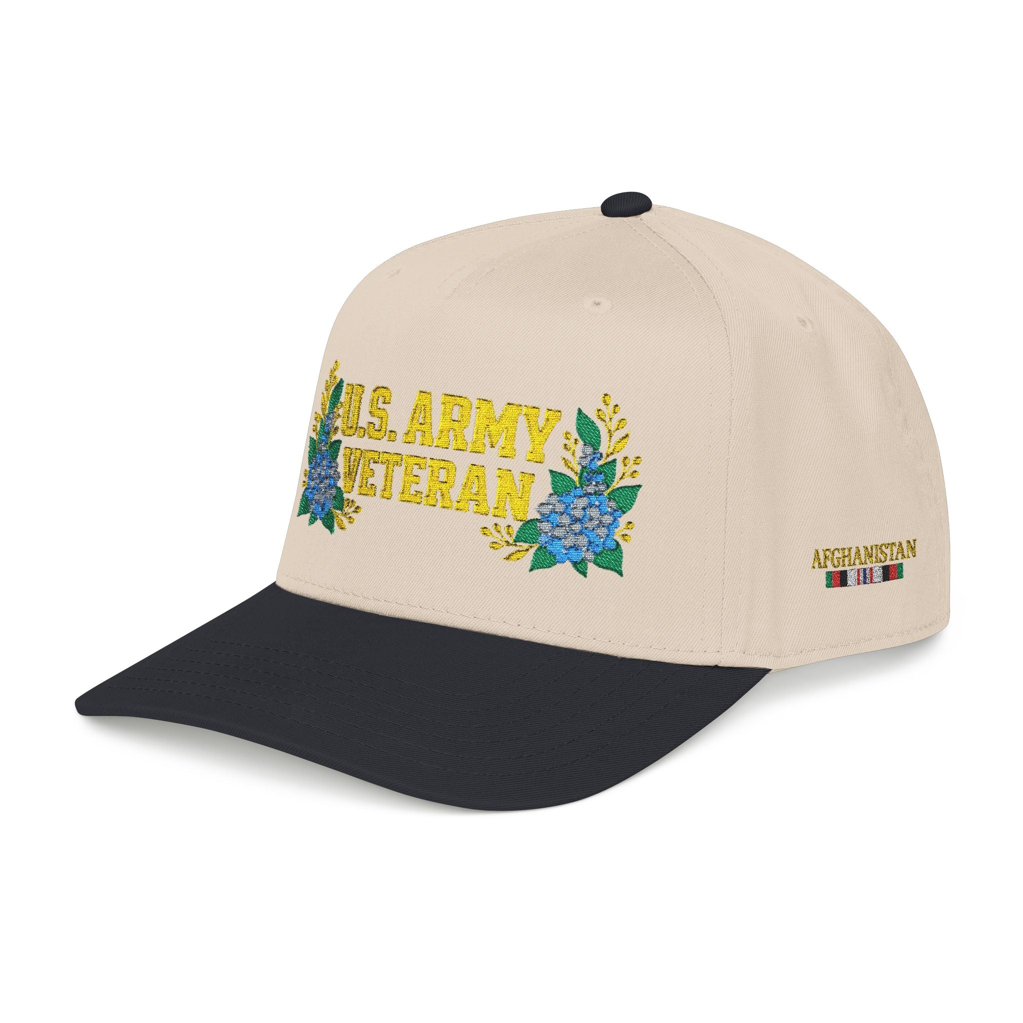 Still Her — U.S. Army Veteran Floral Hat | Blue Hydrangea