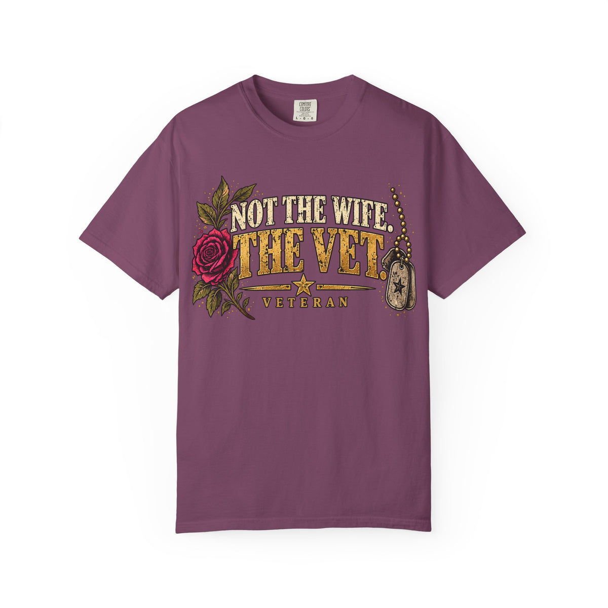 Not the Wife, the Vet | Distressed Rebellion Veteran Tee