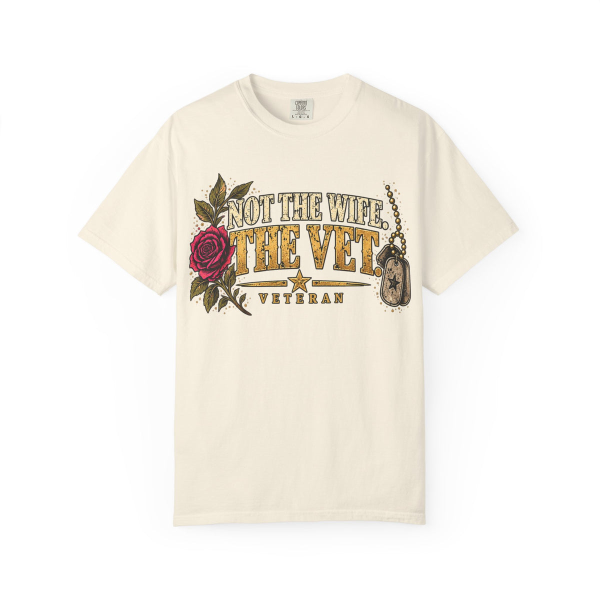 Not the Wife, the Vet | Distressed Rebellion Veteran Tee