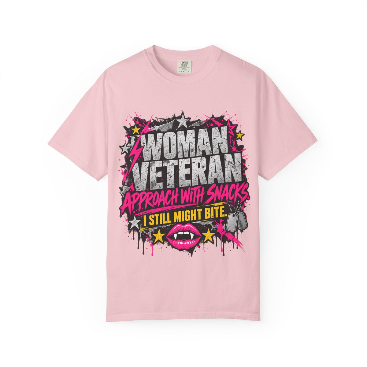 Approach With Snacks. I Still Might Bite. | Disgruntled Veteran Tee