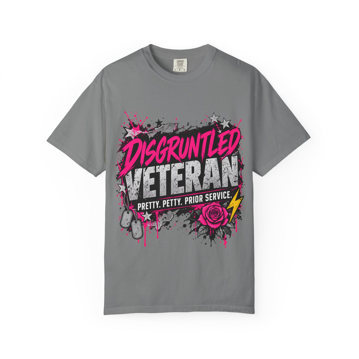 Pretty. Petty. Prior Service. | Disgruntled Veteran Tee