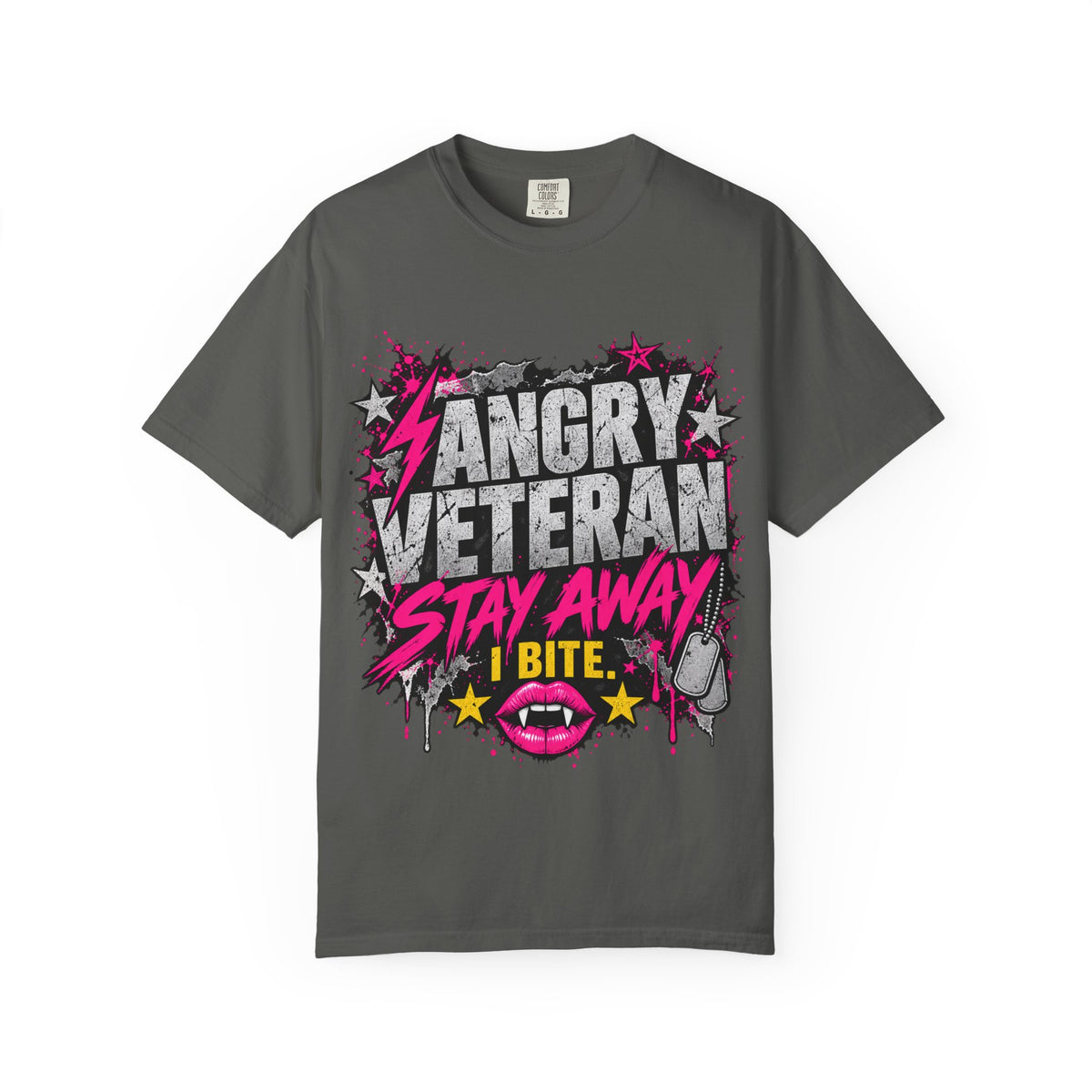 Stay Away. I Bite. | Angry Veteran Tee