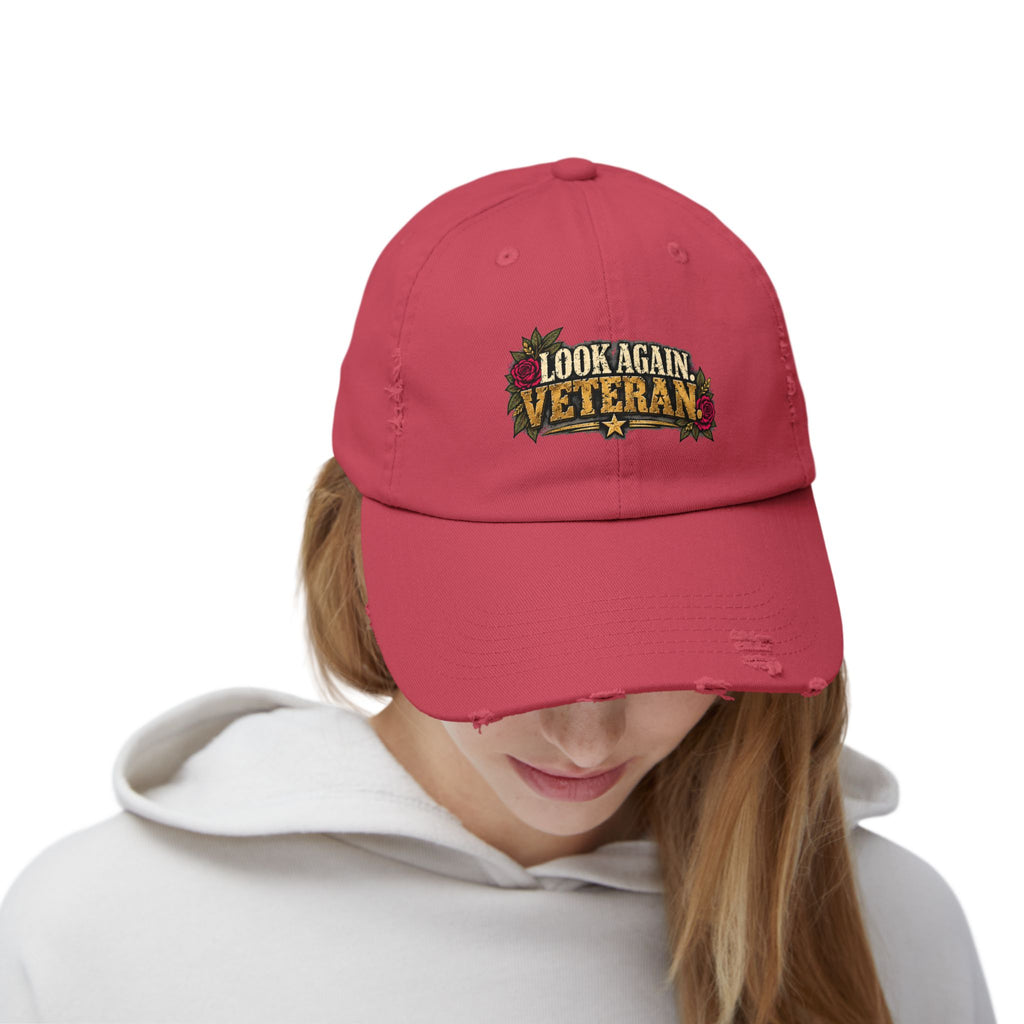 Look Again, Veteran | Distressed Veteran Cap