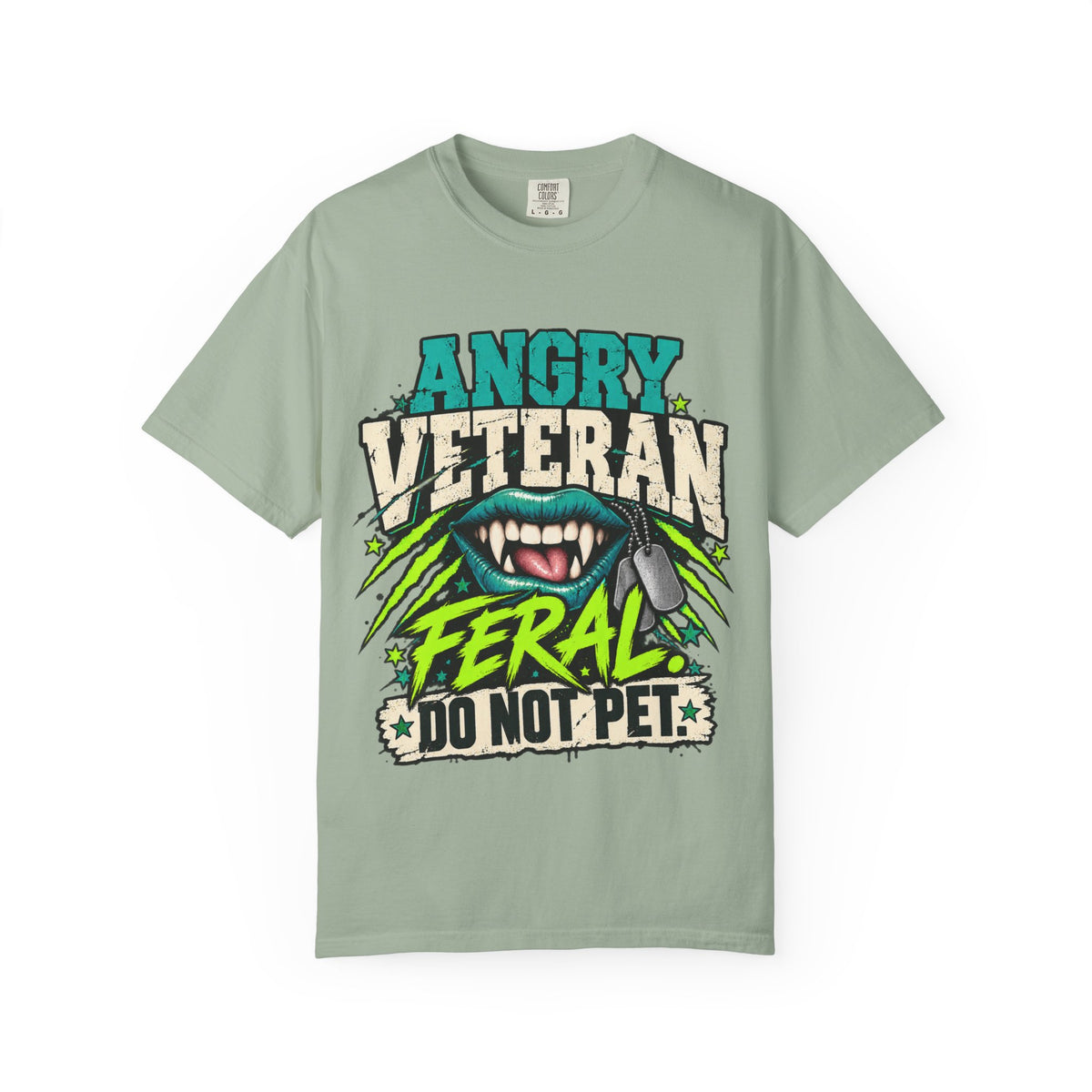 Feral. Do Not Pet. | Disgruntled Veteran Tee