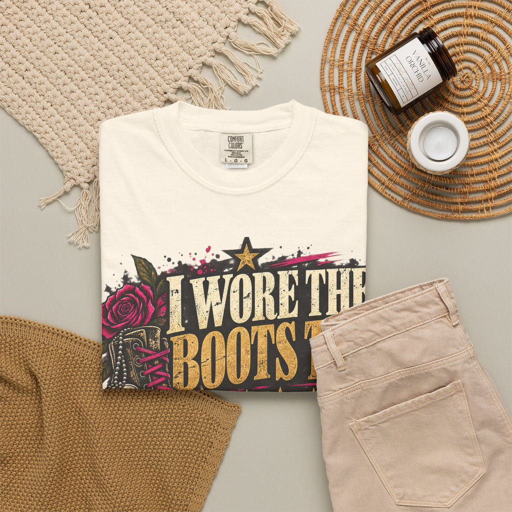 I Wore the Boots Too | Distressed Rebellion Veteran Tee