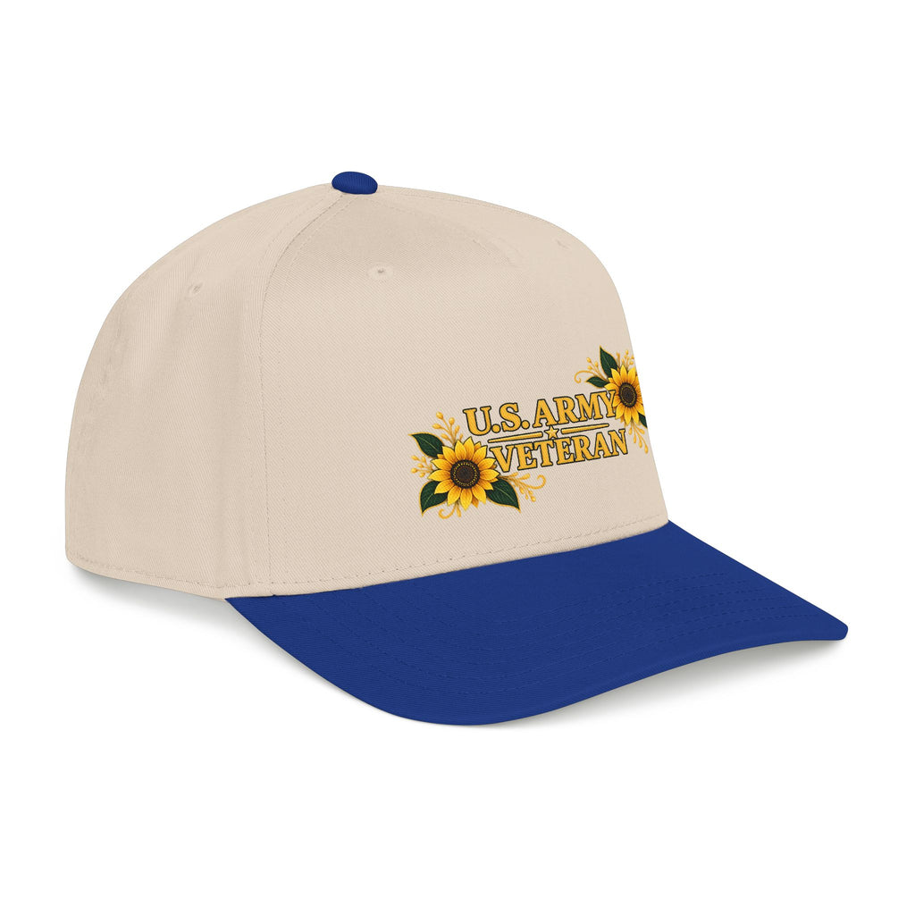 U.S. Army Veteran | Sunflower Mid-Profile Cap