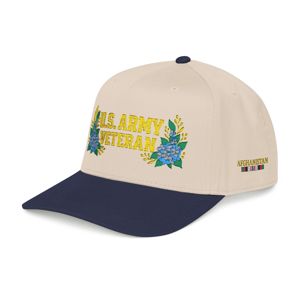 Still Her — U.S. Army Veteran Floral Hat | Blue Hydrangea
