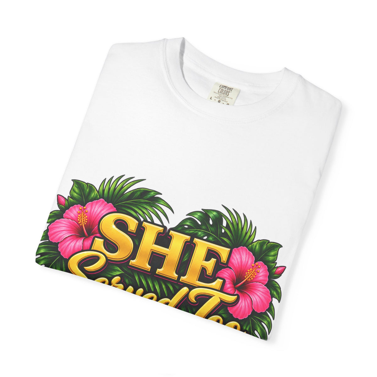 She Served Too | Pink Hibiscus Women Veteran Tee