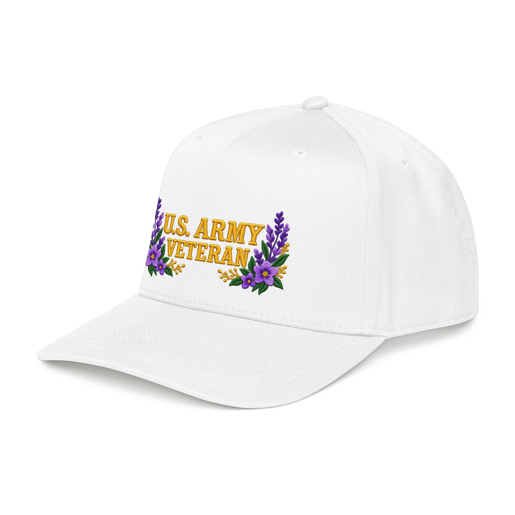 U.S. Army Veteran | Purple Wildflower Mid-Profile Cap