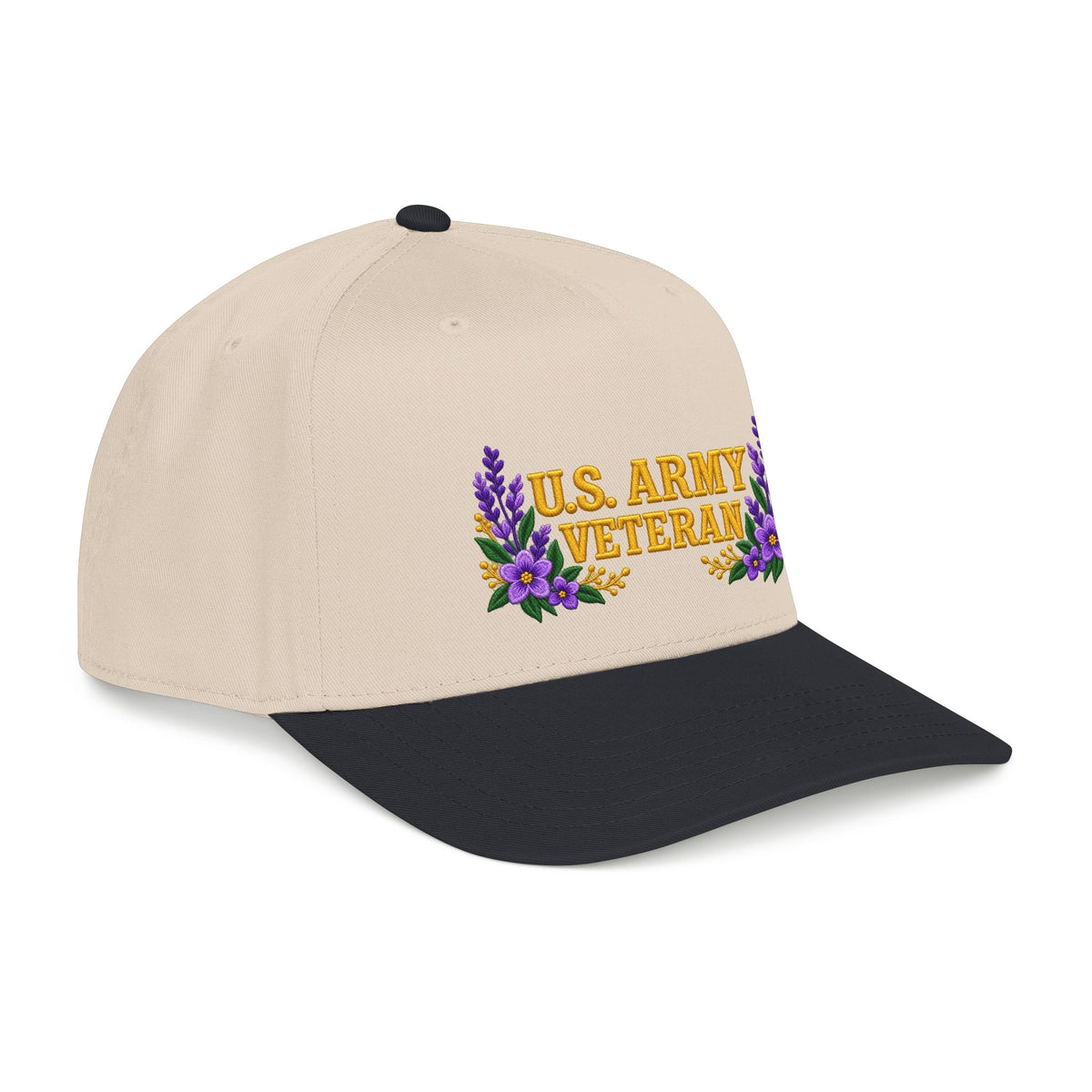 U.S. Army Veteran | Purple Wildflower Mid-Profile Cap