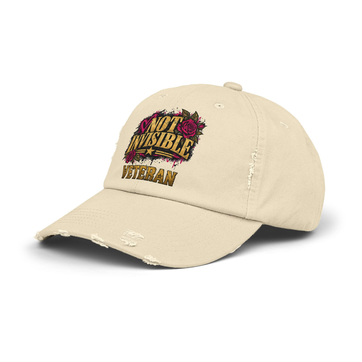Not Invisible | Distressed Rebellion Veteran Cap